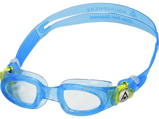 Aquasphere Moby Kid Clear Schwimmbrille - turqouise/bright green