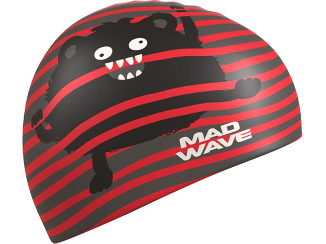 Mad Wave Monster Silikon Badekappe - red