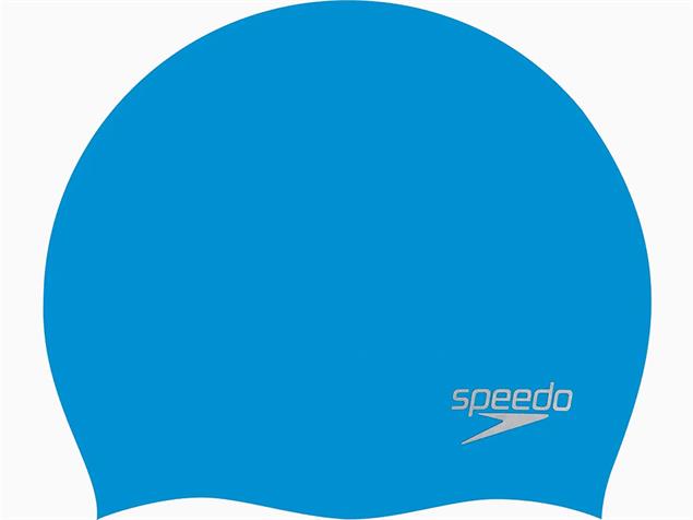 Speedo Moulded Silikon Badekappe - blue