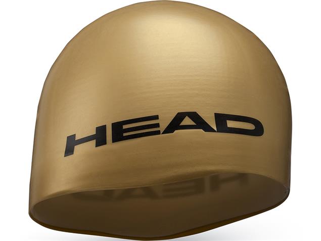 Head Moulded Silikon Badekappe - gold