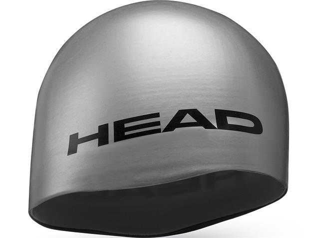 Head Moulded Silikon Badekappe - silver