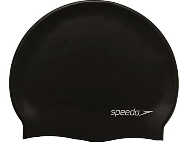 Speedo Moulded Silikon Junior Badekappe - black