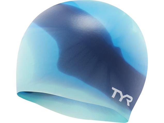 TYR Mutli Color Silikon Badekappe blue/teal