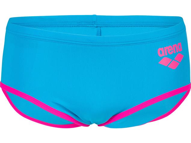 Arena ONE Biglogo Low Waist Badehose 12 cm - 4 turquoise/fluo pink