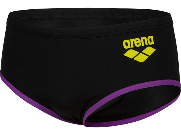 Arena ONE Biglogo Low Waist Badehose - 3 black/yellow