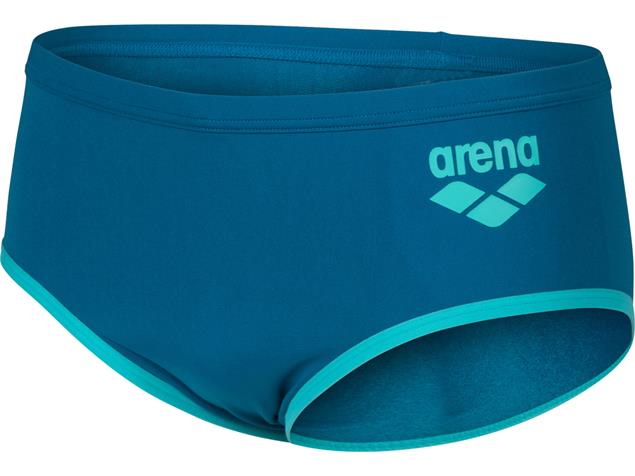 Arena ONE Biglogo Low Waist Badehose 12 cm - 2 blue cosmo/water