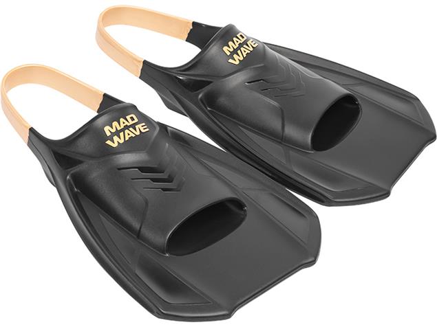 Mad Wave Open Heel Kurzflosse Schwimmflossen - L  (42-45) black
