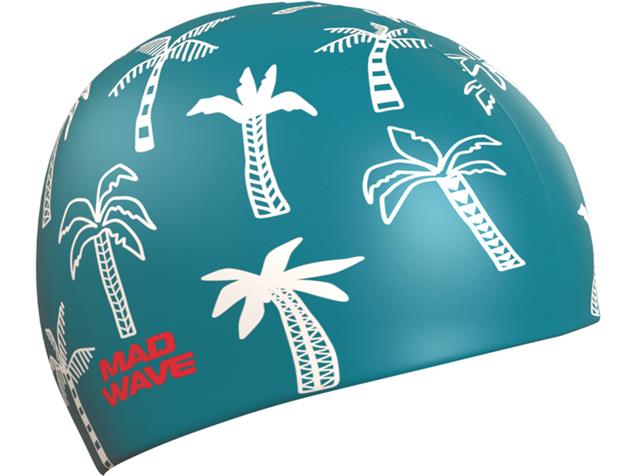 Mad Wave Palm Tree Silikon Badekappe - green