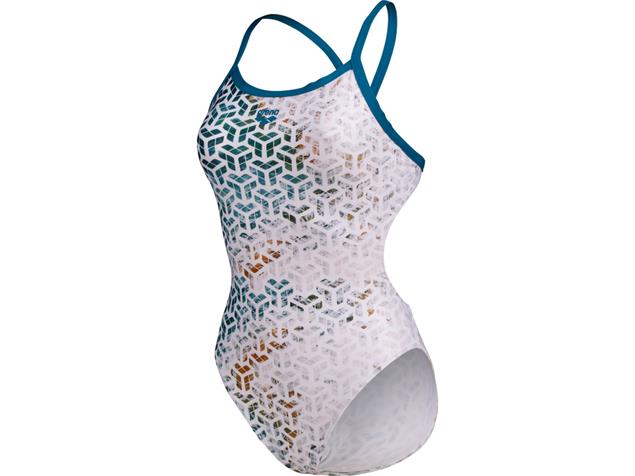 Arena  Planet Water Badeanzug Challenge Back - 152JR blue cosmo/white multi