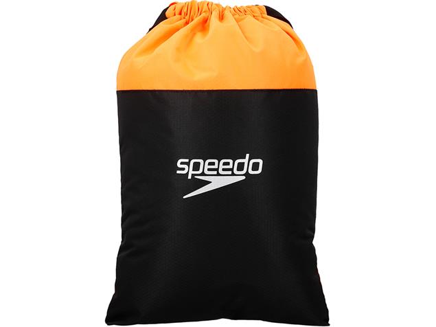 Speedo Pool Bag Rucksack 15 Liter - black/fluo orange