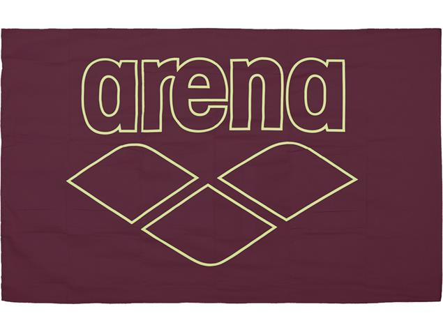 Arena Pool Smart Towel Microfaser Handtuch 150x90 cm - red wine/shiny green