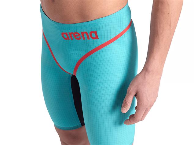 Arena Powerskin Carbon Core FX Jammer Wettkampfhose Limited Edition - 0 turquoise/red/black