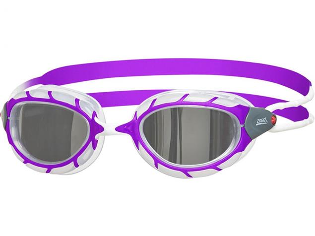 Zoggs Predator Junior Mirror Schwimmbrille - purple-white/mirror