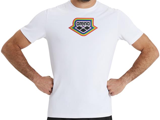 Arena Pride T-Shirt  - XS white/multi