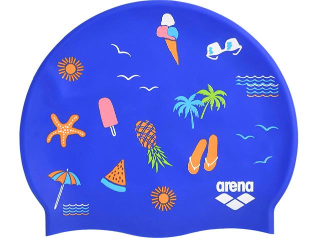 Arena Print 2 Silikon Badekappe - beach vibes