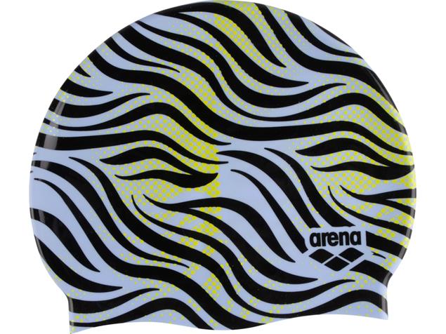 Arena Print 2 Silikon Badekappe - zebra