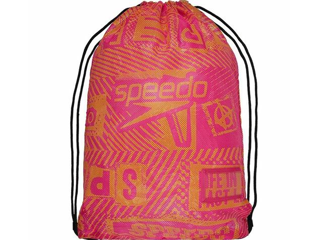 Speedo Printed Mesh Bag Tasche - radiant yellow/electric pink