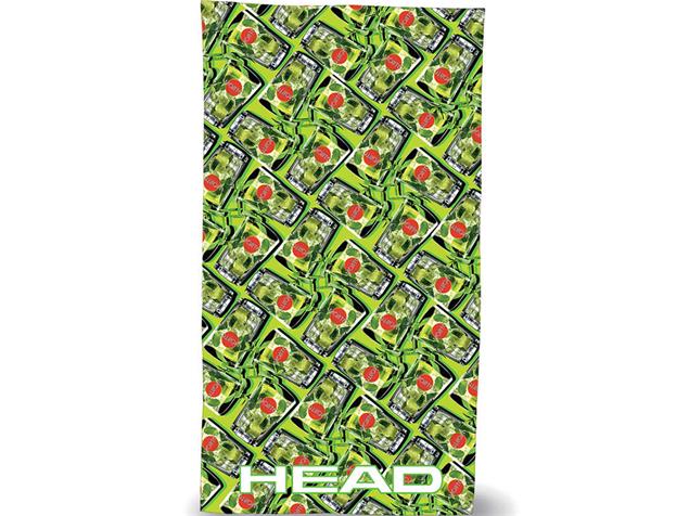 Head Printed Microfiber Towel Microfaser Handtuch 150 x 75 cm - limone