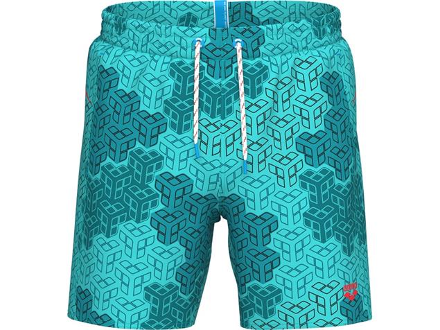 Arena  Pro File Allover Printed  Beach Shorts - XXL water multi/fluo red