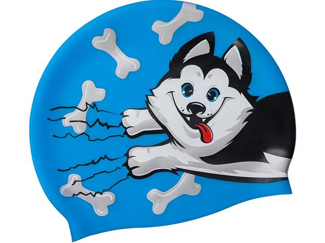 Mad Wave Puppy Junior Silikon Badekappe azure
