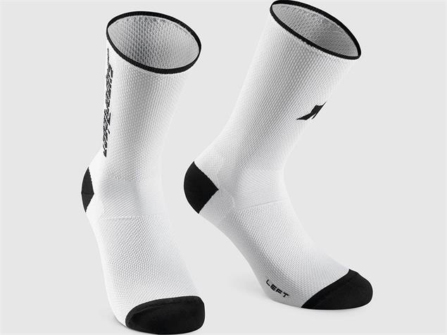Assos RS Socks Superleger Socken - 2 holy white