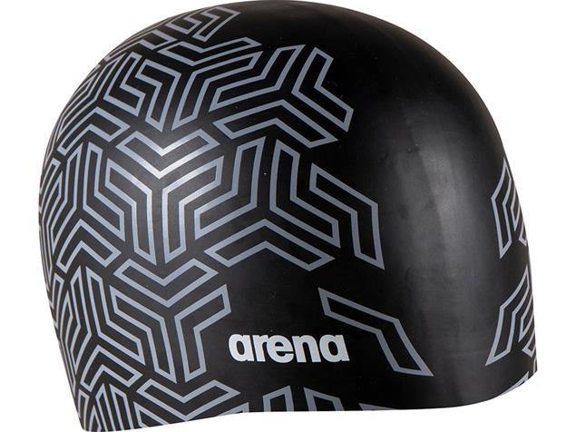 Arena Reversible Silikon Badekappe - black/grey