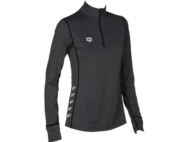 Arena Run Damen Thermal Long Sleeve Laufshirt - XL black melange