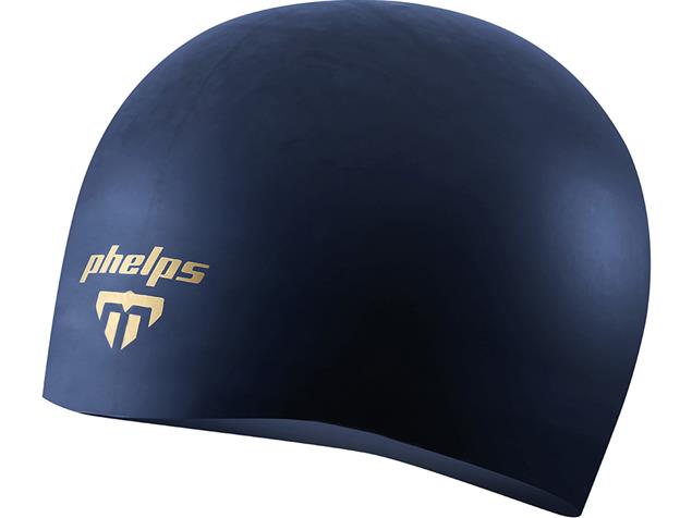 Phelps Race Cap 2.0 Silikon Badekappe - turquoise/navy