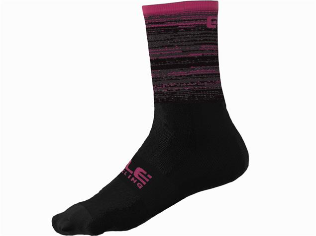Alé Scanner Socks Socken - M (40-43) black/fluo pink