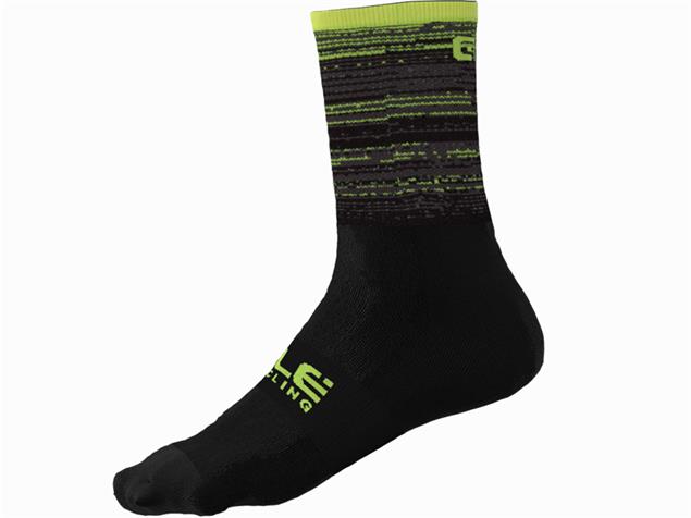 Alé Scanner Socks Socken - M (40-43) black/fluo yellow