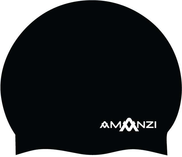 Amanzi Signature Black Silikon Badekappe