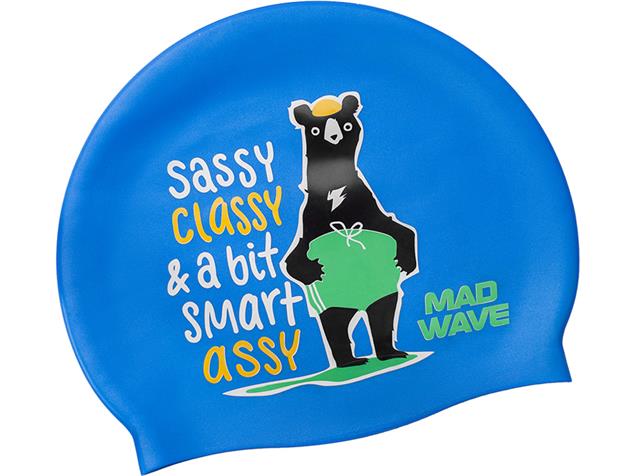 Mad Wave Smart Assy Junior Silikon Badekappe - blue