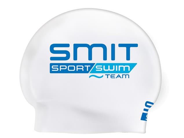 Smit Sport Swim Team Moulded Badekappe white