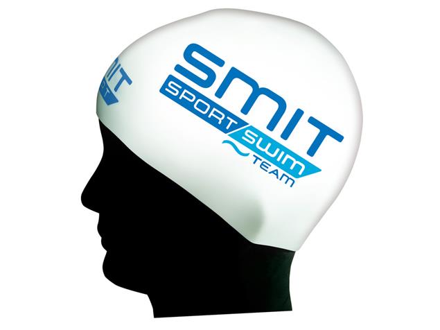 Smit Sport Swim Team Racing Badekappe - L white