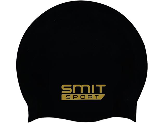 Smit Sport Long Hair Silikon Badekappe - black/gold