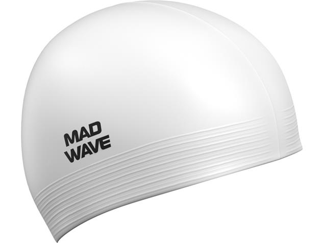 Mad Wave Solid Latex Badekappe white
