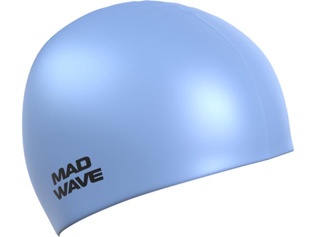 Mad Wave Solid Pastel Silikon Badekappe - azure