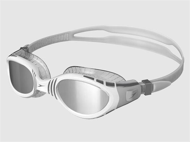 Speedo Futura Biofuse Flexiseal Mirror Schwimmbrille cool grey/white/silver
