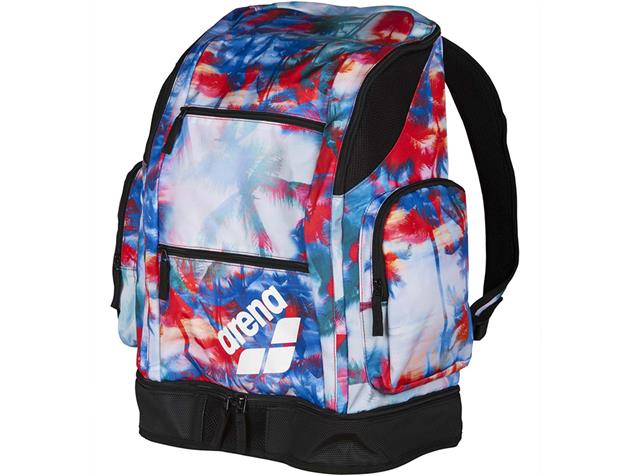 Arena Spiky 2 Large Backpack Rucksack Limited, 40 Liter - palms red/blue