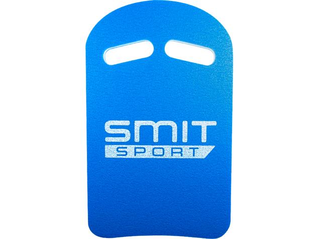 Smit Sport Kick Borad Schwimmbrett mit Griffmulden - blau