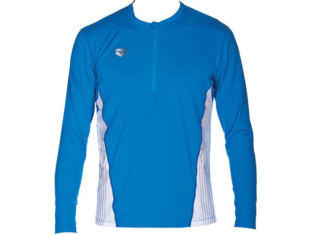 Arena Run Herren Long Sleeve Shirt - M pix blue/white