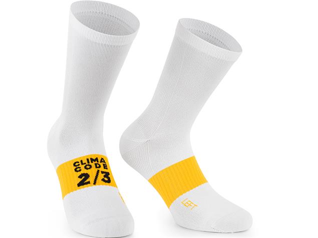 Assos Spring/Fall Socks Evo Socken - 2 whiteseries