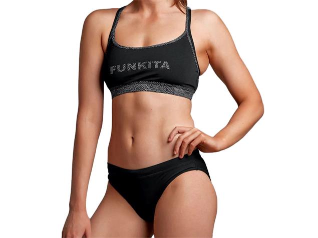 Funkita Still Organic Ladies Schwimmbikini Sports Top + Sports Brief - 40 (14)