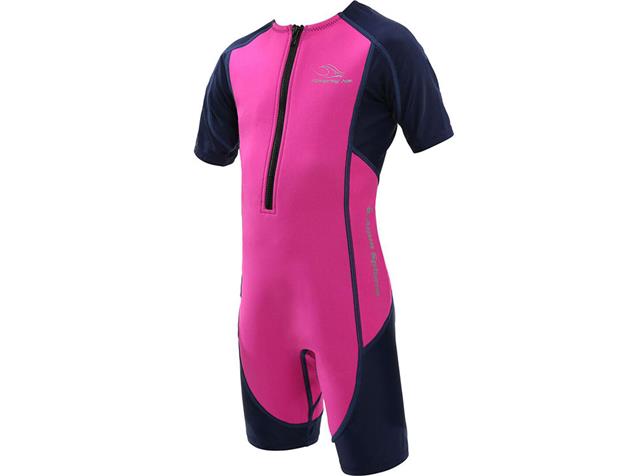 Aquasphere Stingray HP2 Kinder Neoprenanzug Short Sleeve - pink/navy blue 80