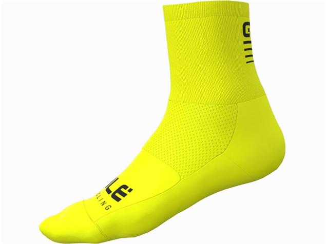 Alé Strada 2.0 Socks Socken - M (40-43) black/fluo yellow