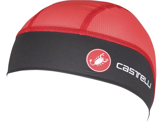 Castelli Summer Skullcap Helmmütze - Unisize black/red