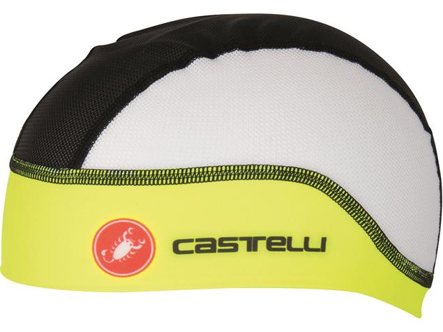Castelli Summer Skullcap Helmmütze - Unisize black/white/yellow fluo