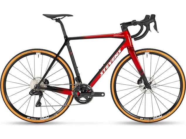 Stevens Super Prestige Di2 Cyclocrossrad - 50 chrome red/black