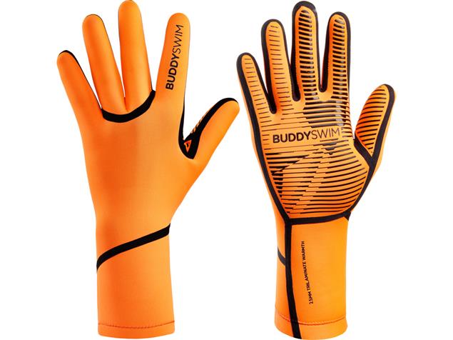 Buddyswim Swim Gloves Trilaminate Warmth 2.5MM - XS orange