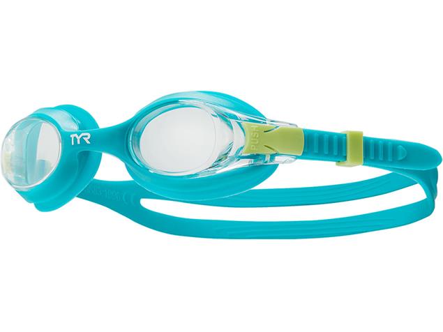 TYR Swimple Kids Schwimmbrille clear/teal